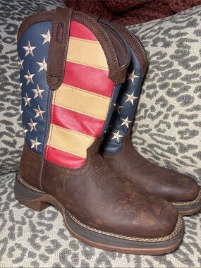 Durango mens rebel patriotic American flag cowboy boots Stars and Stripes mens 6
